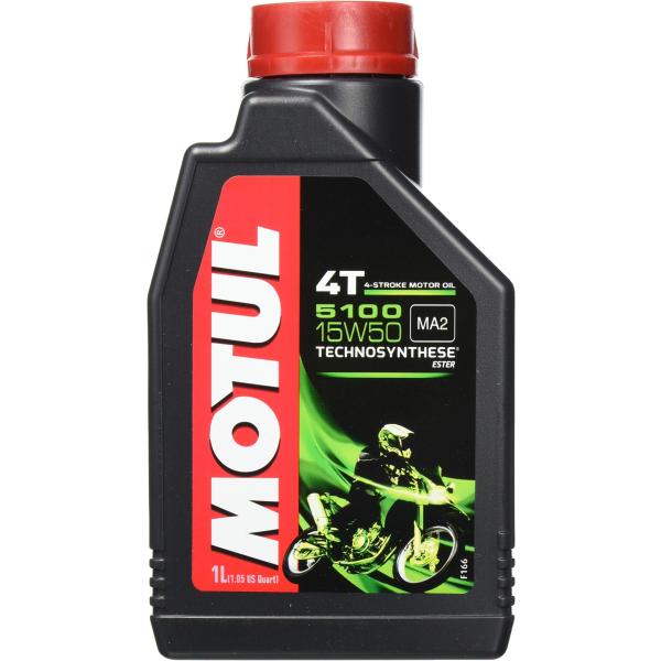 MOTUL(モチュール) 5100 4T 15W50 バイク用化学合成オイル 1L[正規品] 112...