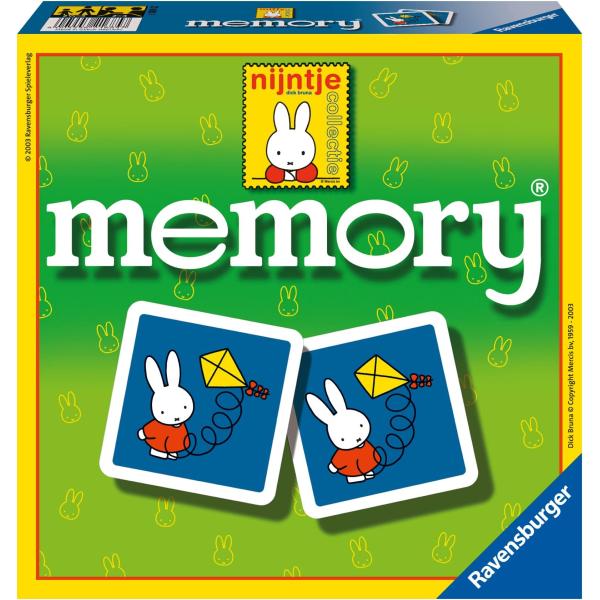 ラベンスバーガー ボードゲーム ミッフィーメモリー 21685 7 (記憶力を鍛える神経衰弱ゲーム)