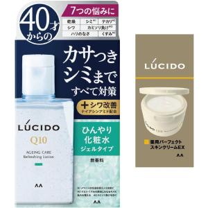 LUCIDO(ルシード) 【医薬部外品】薬用 トータルケアひんやり化粧水 メンズ スキンケア さっぱり 無香料 セット 110ml+サンプル付(乳液2ml)｜yayoigen