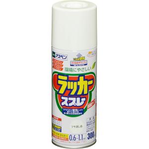 アサヒペン アスペンラッカースプレー 300ML ツヤ消し白