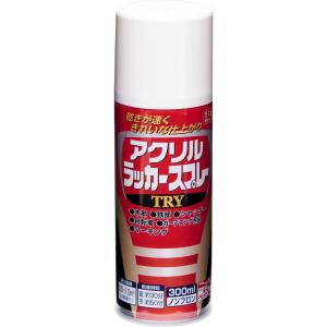 ニッペ ペンキ スプレー アクリルラッカースプレー TRY 300ml ホワイト ラッカー つやあり...