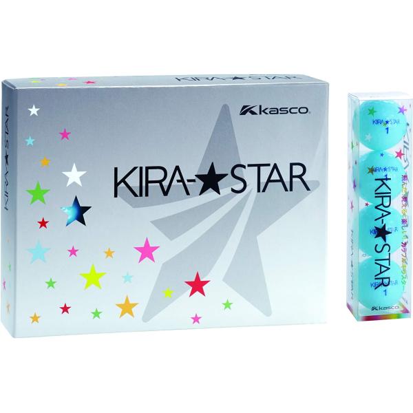 キャスコ(Kasco) ゴルフボール KIRA STAR2 キラスター2N アクア