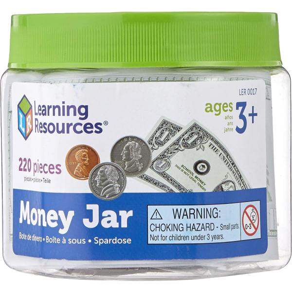 Money Jar 【英語玩具 お金 ドル】 アメリカ通貨 紙幣&amp;コインセット 正規品 1