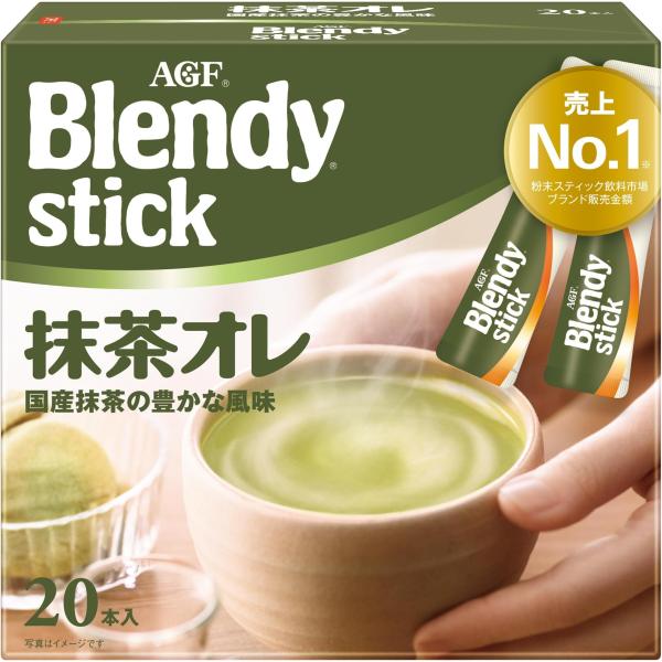 AGF(エージーエフ) ブレンディ スティック 抹茶オレ 【 粉末 抹茶 】 20個 (x 1)