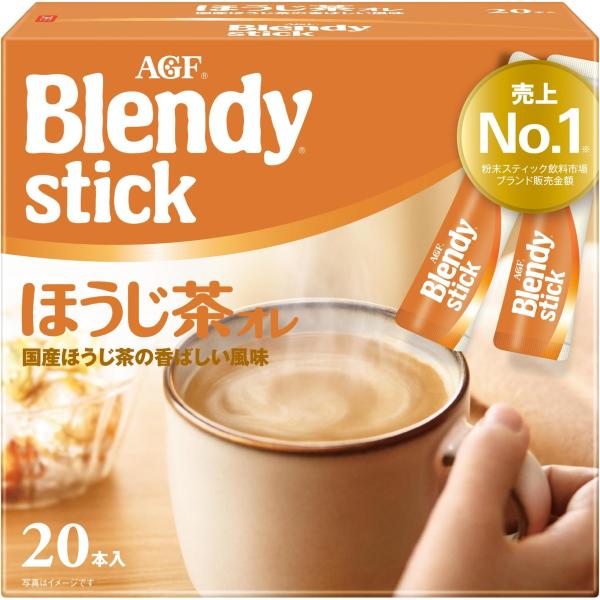 AGF(エージーエフ) ブレンディ スティック ほうじ茶オレ 【 ほうじ茶 粉末 】 20個 (x ...