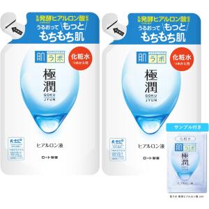 肌ラボ 極潤ヒアルロン液 つめかえ用 170ml×2個セット 無香料 +極潤サシェット付