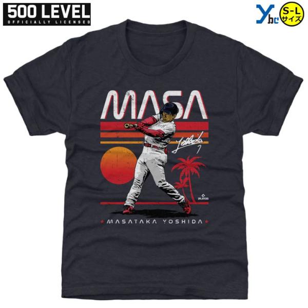 MLB Tシャツ 500level 吉田正尚 YOSHIDA ボストン レッドソックス ネイビー 丸...