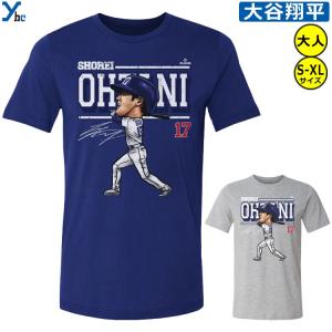 【ドジャース 大谷翔平 Tシャツ】 MLB ロサンゼルス ロサンジェルス ドジャース LA Los Angeles Dodgers Shohei Ohtani 500LEVEL コットン 半袖 丸首 大人 ybc｜ybc