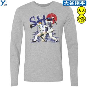 【ドジャース 大谷翔平 長袖Tシャツ】 大谷 Ohtani Shohei MLB LA Los Angeles Dodgers ロサンゼルス Tシャツ シャツ 長袖 野球 アメリカ直輸入 500LEVEL ybc｜ybc