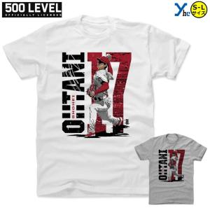 MLB Tシャツ 大谷翔平 エンゼルス Shohei Ohtani Stadium 500Level ホワイト グレー コットン 綿 丸首 クルーネック 半袖 大人 一般 ユニセックス｜ybc