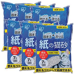 アイリスオーヤマ 紙の猫砂 7Lx6袋 (まとめ買い)｜ybd