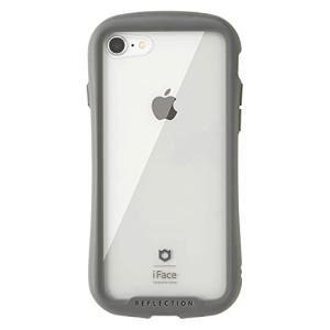 iFace Reflection iPhone SE 2020 第2世代/8/7 ケース クリア 強化ガラス [グレー]