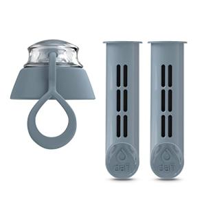 DAFI ダフィ 浄水ボトル用 浄水 ろ過 フィルター 活性炭 カートリッジ2個 + キャップ1個入り ポーランド製 キャンプ アウトドア サス