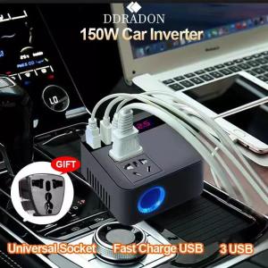 150ワット車 インバータ12v220vと110v変換器 自動充電器変換アダプタ変更正弦波ユニバーサルソケット