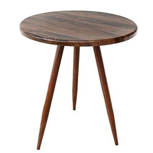 AKOZLIN ダイニングテーブル 直径60cm カフェテーブル 丸テーブル ラウンドテーブル 食卓 サイドテーブル ラウンド 円形60cm×高さ72c