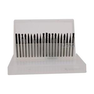 TOPINCN 20個1/8インチシャンク炭化タングステン ロータリーファイル バリテーパーエンドミル 超硬ソリッドロータリーバーセット