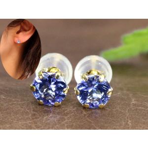 ピンクサファイヤ ハートシェイプのスタッド・一粒のK18ピアス 鮮明な