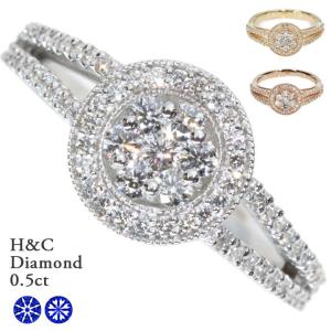 ハート＆キューピット H＆C ダイヤモンド 合計0.50カラット PT900 