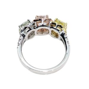 ピンクダイヤモンド1.037ct&イエ...の詳細画像3