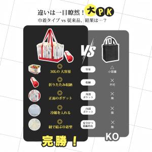 エコバッグ 保冷 大容量 レジカゴ 保温 30...の詳細画像2