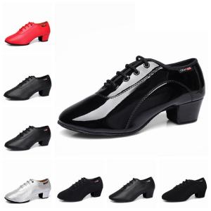 メンズ ダンスシューズ エナメル 艶 モダン ラテン