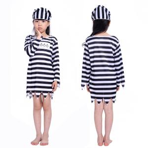 ハロウィン 囚人 コスプレ 男の子 囚人服 子...の詳細画像1