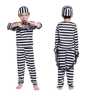 ハロウィン 囚人 コスプレ 男の子 囚人服 子...の詳細画像4