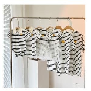 親子ペアルック ベビー tシャツ 半袖 ロンパ...の詳細画像4