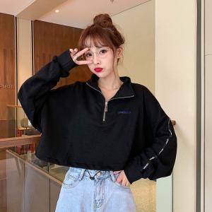 ダンス衣装 ゆったり へそだし トレーナー シ...の詳細画像2