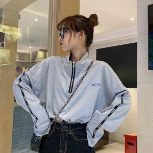 ダンス衣装 ゆったり へそだし トレーナー シ...の詳細画像5