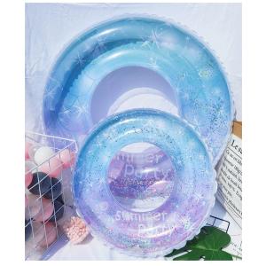 浮き輪 大人用 ラメ 90 100 取っ手付き...の詳細画像3