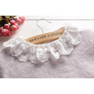 つけ襟　レース　付け襟　白/黒2色あり