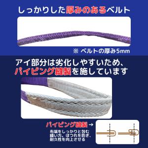 10本 スリングベルト 長さ5m 幅25mm ...の詳細画像4