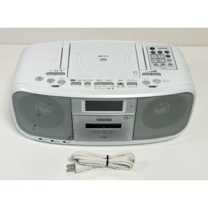東芝 TOSHIBA CDラジオカセットレコーダー CUTEBEAT ホワイト TY-CDK5(W)