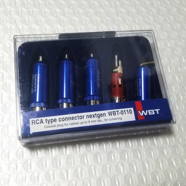 4X WBT-0110 Ag Nextgen HiFi オーディオ RCA プラグ同軸ケーブル オー...