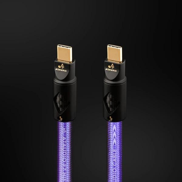 ATAUDIO銀メッキHiFi USBケーブル高品質DACタイプA to Bオーディオケーブル（Hi...