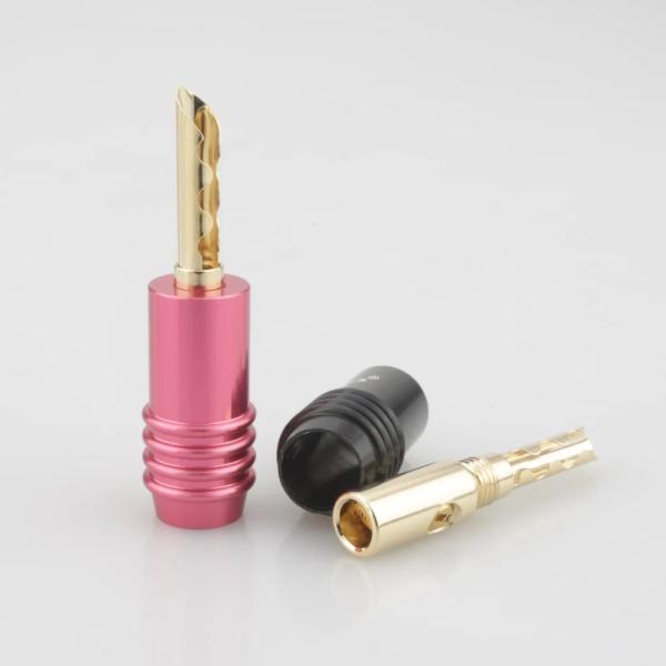 12 個の Audiocrast 金メッキ BFA バナナプラグ ハイエンドオーディオコネクタ Ao...