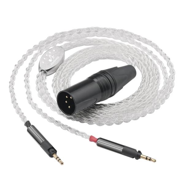 ATAUDIO ヘッドホンケーブル 8芯純銀導体 4pin XLRオス - 4pin xlr cab...