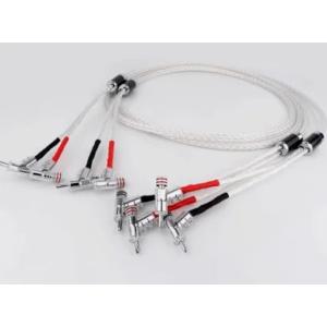 スピーカーケーブル 8AG 8N OCC 純銀メッキ 16本線 バナナプラグ L303BA1403R...