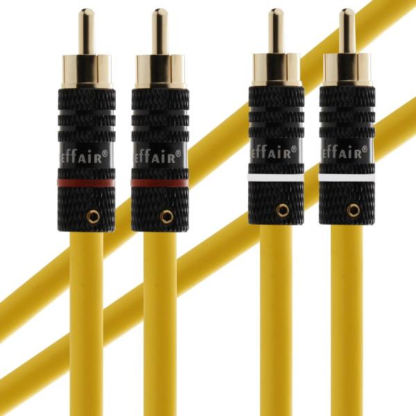 RCAオス - RCAオス オーディオ延長ケーブル Pair RCA X412R1708 / 5 m