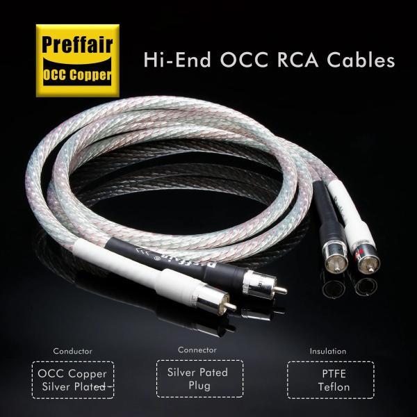 RCAケーブル 7N OCC 純銀メッキ 2系統 メス-メス 8mm外径 グリーン レッド 438R...