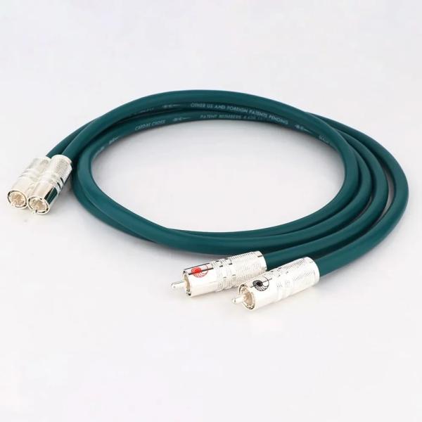 ペア RCA ケーブル金メッキ RCA インターコネクトワイヤーアンプ CD RCA Cable X...
