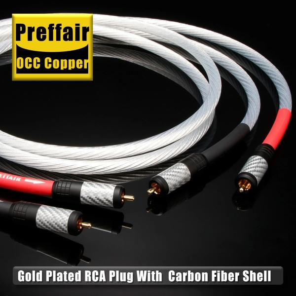 RCAケーブル OCC純銅銀メッキ線 対応CDアンプ RCA Cable x428R1773 / 2...