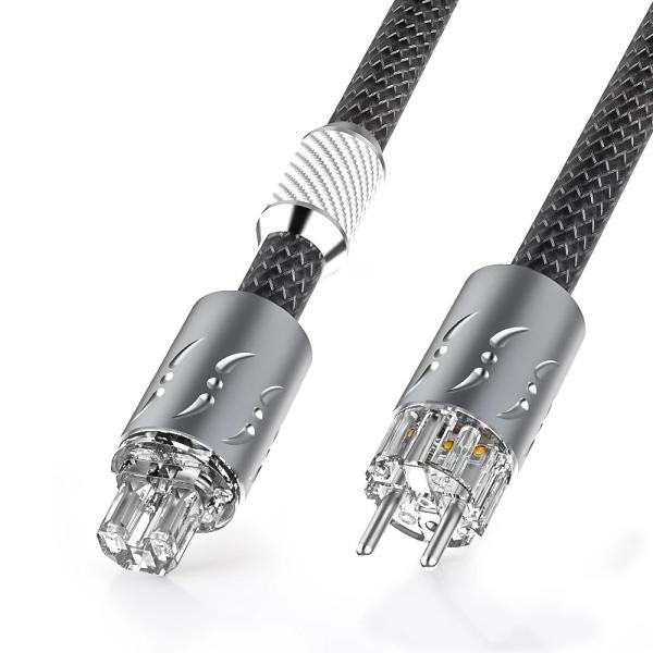 Viborg VP1501 オーディオ電源ケーブル OFC導体 16mm径 銅シールド PTFE絶縁...