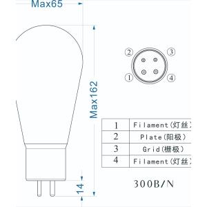 真空管 300B パワーアンプ用 ヘッドホンア...の詳細画像4