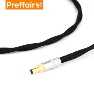 DCケーブル 2x14AWG 単結晶銅（OCC）銀メッキ導体 Type-Cオス - DC2.1 DC2.5 / 1.5m