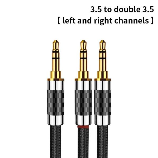 銀メッキオーディオケーブル 3.5mmオス-オス 4.5mm外径 ゲーム機 L and R chan...