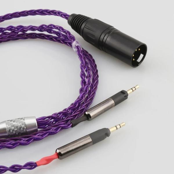 Audiocrast-銀メッキ編組ヘッドフォンケーブル、透明イヤホンケーブル、p819ag、xlr、...