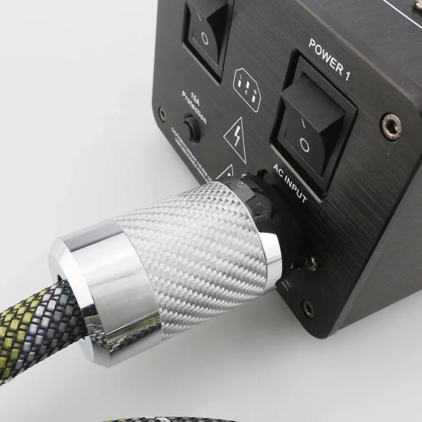 Audiocrast P111+DW24 ロジウムメッキ Schuko 電源ケーブル HiFi オー...