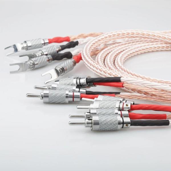 Audiocrast 12TCC ペアHiFiスピーカーケーブル 12TC ハイエンドOCCバイワイ...
